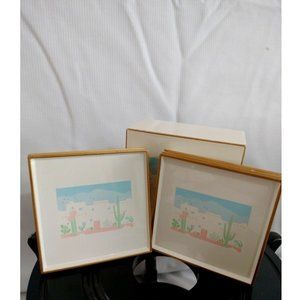 Otegeri Coaster Set Of 6 Lacquer Made In Japan minors chips.